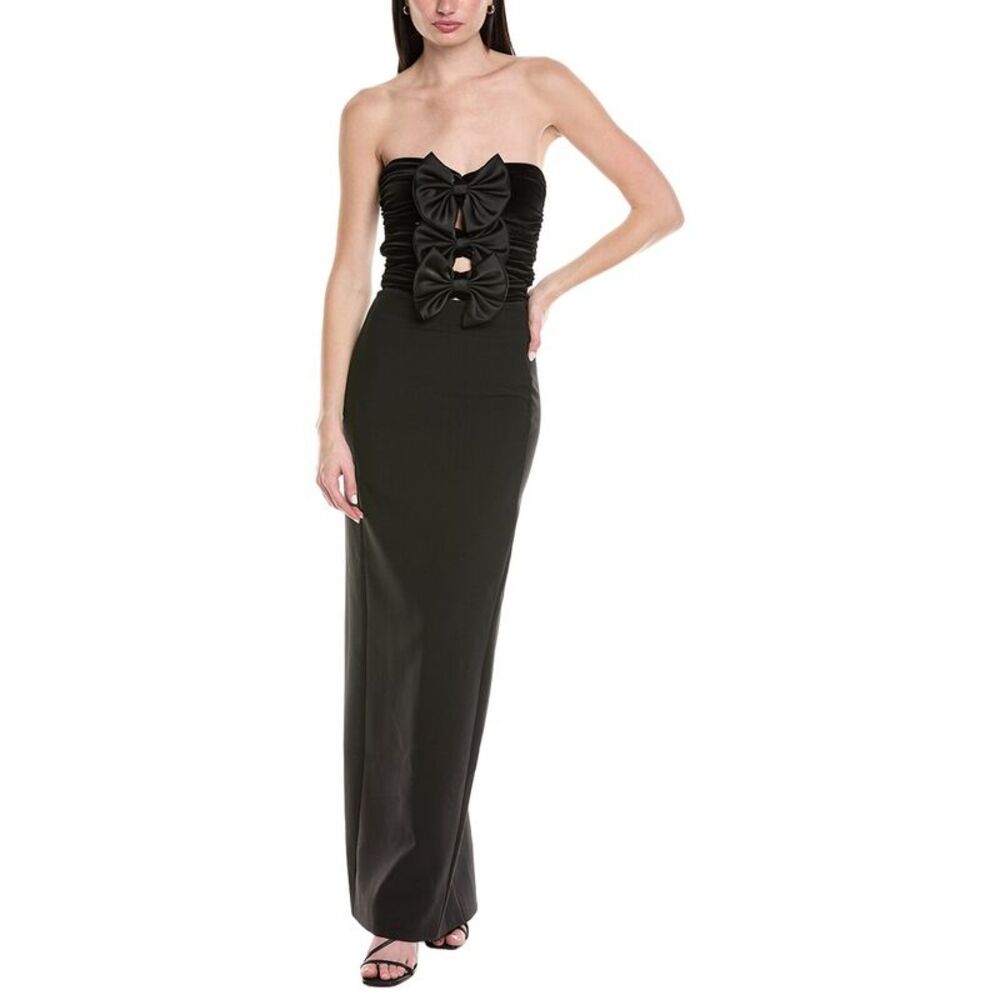 Ronny Kobo Womens  Constance Maxi Dress, Black